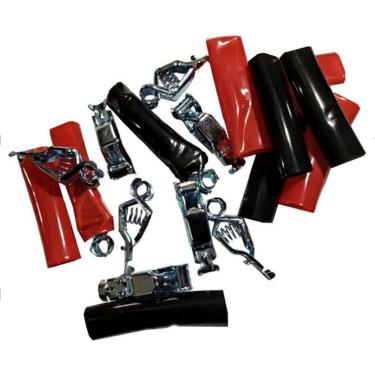 Imagem de Garra De Bateria Multiuso 30 Amps - Pacote 10 Pçs Com Capas