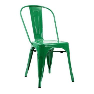 Imagem de Cadeira Tolix Sem Braços - Cor Verde Escuro - Shopshop