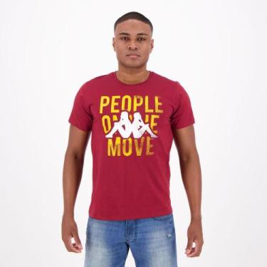 Imagem de Camiseta Kappa People Move Bordô
