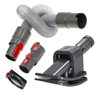 Imagem de TECKEEN Kit de conector de mangueira de escova de bloqueio de interruptor para aspirador Dyson /V11/V10/V8/V7
