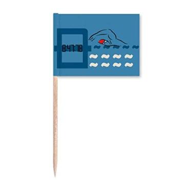 Imagem de China Sports Swim Ningzetao Record Toothpick Flags Marker Topper Decoração de Festa