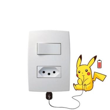 Imagem de Adesivo Interruptor Pikachu  - Lojinha Da Luc