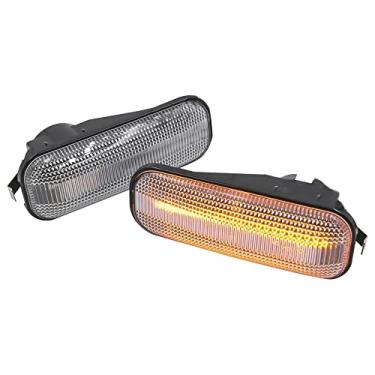 Imagem de TOTMOX Lâmpada de seta LED para seta de LED compatível com Honda Ballade, Hatchback Sedan, Civic 2/3/4DR, CR-V, brilho normal/luz dinâmica, lente fumê / lente transparente
