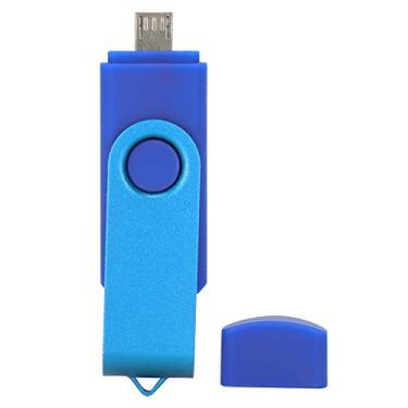 Imagem de Pen Drive USB, USB Stick Pendrives Unidade de memória U USB 2.0 Flash Drive Suprimentos de computador OTG CW10040 Azul (128 GB)