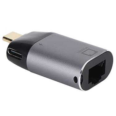Imagem de Adaptador USB C para Ethernet, adaptador tipo C Plug and Play para PC