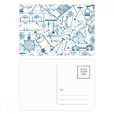 Imagem de Cartão postal Blue Physical Eletromagnético Tabela Cartões postais Cartões de Ação de Aniversário