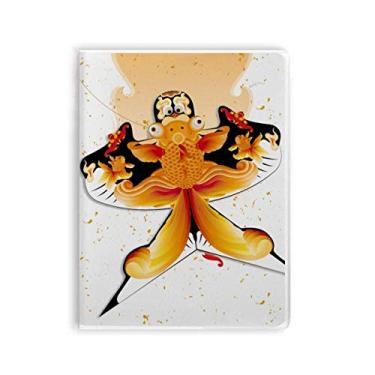 Imagem de Caderno com estampa de pipa de cultura tradicional chinesa, capa de goma