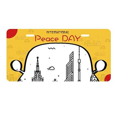 Imagem de DIYthinker Placa de carro Rússia Landmark Patten Decoração de carro Dia da Paz