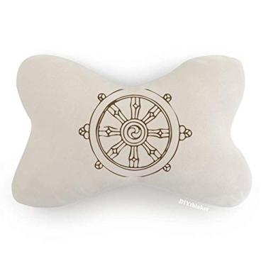 Imagem de DIYthinker Almofada de apoio de cabeça para decoração de pescoço com estampa de leme personalizado Culture Religion Customs