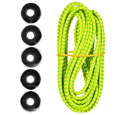 Imagem de Kits de cordas de choque Paracord Planet Ball – 3 m de cabo de choque de 0,5 cm – para acampamento, eventos, tendas, caminhadas, lonas e uso ao ar livre (Dayglow)
