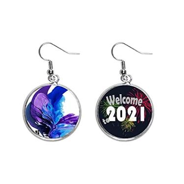 Imagem de Brincos com pingentes de orelha para o Dia Holi da Twin Flames 2021 Blessing