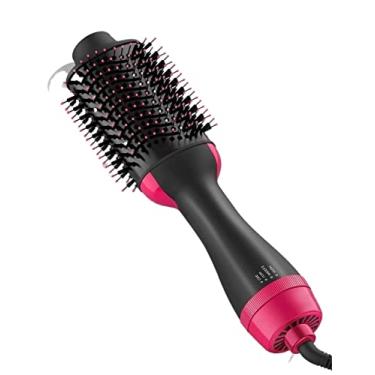 Imagem de Ferramentas de estilo 4 em 1 - Escova para secador de cabelo Escova para secador em um - Secador de cabelo e modelador de volume - Escova de ar quente para secar, alisar, ondular - Qualidade de salão