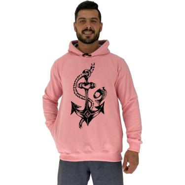 Imagem de Blusa Moletom Com Touca MXD Conceito Âncora Marinha Masculina-Masculino