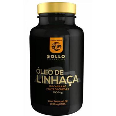 Imagem de Linhaça 1000Mg - 120 Cápsulas - Sollo Nutrition