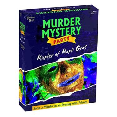 Imagem de Murder Mystery Party Games - Murder At Mardi Gras, Host Your Own New Orleans Murder Mystery Dinner for 8 Adult Players, Solve the Case with Crime Scene Clues, 18 Years and Up, 1 Pack, Multi