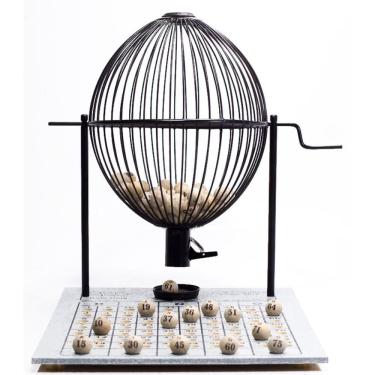 Imagem de Jogo de Bingo 75 Bolas Profissional Grande Nº3 com 300 Cartelas