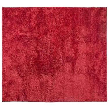 Imagem de Tapete Sala Escritório Quadrado 0,80cm X 0,80cm Antiderrapante (Cereja)