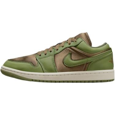 Imagem de Nike Tênis feminino AirJordan 1 Low, Alga marrom/vela/Sky J, verde-oliva clara, 8.5