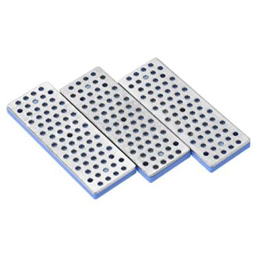 Imagem de PATIKIL 70 mm 360 Grão Grosso Esqui Snowboard Pedra Diamante, Pacote com 3 Apontador de Borda de Esqui Lixas de Borda Diamante Snowboard Pedra de Amulear, Azul