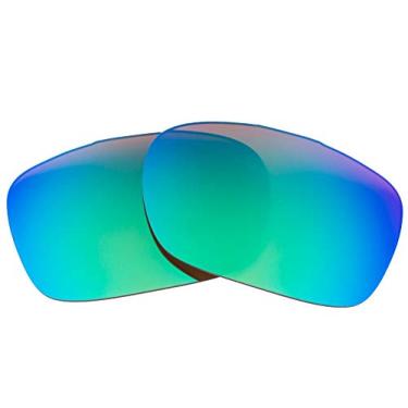Imagem de Lentes de reposição polarizadas compatíveis com óculos de sol Oakley Drop Point - fabricadas nos EUA -, Marrom polarizado com verde polarizado, 60