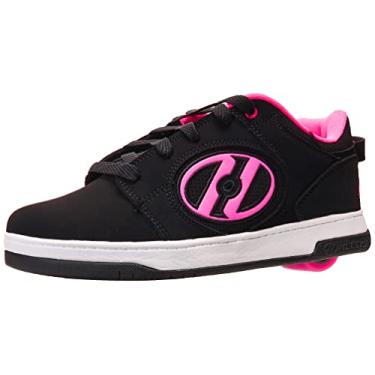 Imagem de HEELYS Tênis infantil unissex de cano baixo, Preto/rosa, 15