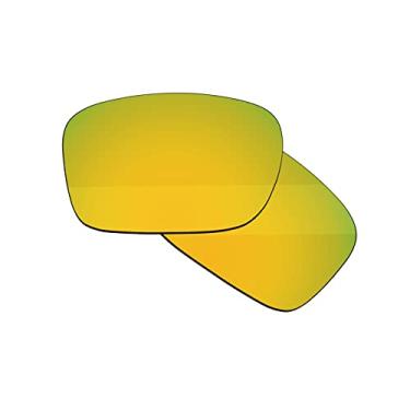 Imagem de Boldbright Lentes de substituição compatíveis com óculos de sol Oakley TwoFace OO9189 - Revestido espelhado dourado