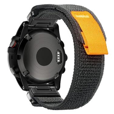 Imagem de Pulseira esportiva masculina compatível com Garmin, Trail Loop, Nylon para trilha/Forerunner/Approach/MARQ/quatix/D2 Series