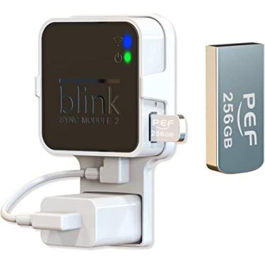 Imagem de Flash Drive Blink USB de 256 GB para armazenamento de vídeo local e suporte de saída para o módulo Blink Sync 2 (o módulo 2 de sincronização complementar Blink não está incluído)