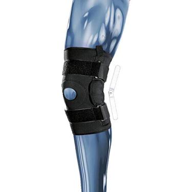 Imagem de Mova Joelheira Articulada Dobradiças Metal Tiras Ajuste Neo Preto M