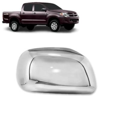Imagem de Aplique Cromado para Capa Retrovisor Toyota Hilux Sr Srv Sw4 Pickup Suv 2005 2006 2007 2008 2009 2010 2011 - LD