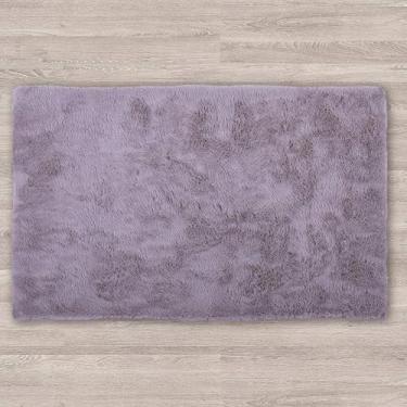 Imagem de Tapete Aconchego 1,40m X 2,00m Toque Pele de Coelho (Cinza)