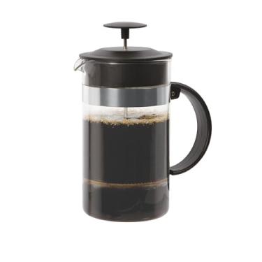 Imagem de Oggi Máquina de café prensa francesa com filtro de malha tripla (1,005 ml) - Capacidade de 8 xícaras/1 litro, prensa de café, cafeteira de porção única, tampa e êmbolo de aço inoxidável, ótimo