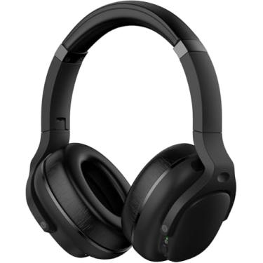 Imagem de Fones de ouvido híbridos com cancelamento de ruído ativo, fones de ouvido Bluetooth sem fio com som imersivo, fones de ouvido dobráveis com ajuste confortável, estojo de transporte, reprodução 30H,