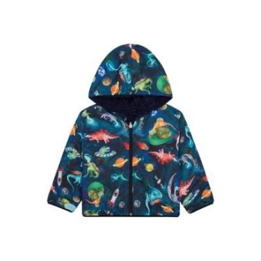 Imagem de Jaqueta Corta Vento Reversível em Nylon Bora e Pelo Carneirinho Luc Boo 63617-Masculino