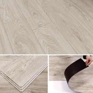 Imagem de Piso Vinílico Autocolante Cor: Marrom Placa Adesiva Régua Madeira Cx 5m²