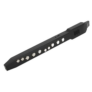 Imagem de Mini instrumento de sopro digital, instrumento de sopro elétrico, preto, 12 acompanhamentos, conectividade MIDI, 10 tons, 3 tons, sensibilidade de sopro para iPhone e Android (preto)