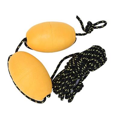 Imagem de Linha de Reboque de Corda Marinha, Trela Flutuante de Bola de Bóia, Gancho de Aço Inoxidável, Corda de Trela de Barco de Caiaque Com Bola Flutuante de (Conjunto de corda dupla