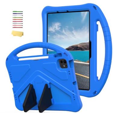 Imagem de UUcovers Capa infantil para iPad Air de 11 polegadas M2 (2024) e iPad Pro 11 M4 (2024) com suporte/porta-lápis/alça leve, à prova de choque, espuma EVA macia, protetora, para meninas, meninos,