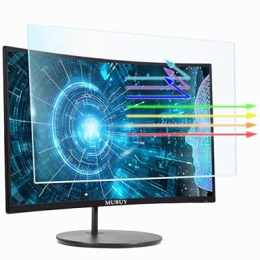 Imagem de Protetor de tela antirreflexo de luz azul para monitor Dell/HP/Acer/ViewSonic/ASUS/Aoc/Samsung/Sceptre/LG 68.6 cm 16:9 padrão/curvo/touch widescreen, cuidados com os olhos, filtro UV com brilho de luz