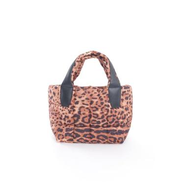 Imagem de VAKAER Sacola com zíper, bolsa acolchoada feminina com alça ajustável, bolsa tiracolo para viagem, trabalho, academia, Leopardo, Medium