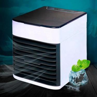 Imagem de Ar condicionado portátil mini com ventilador USB para refrescar pequen