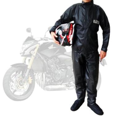 Imagem de Conjunto de chuva moto race (brascamp) preto,  GG