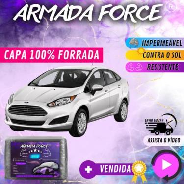 Imagem de Capa Cobrir Carro FESTA SEDAN  100% Forrada Armada Force 100% Impermeá
