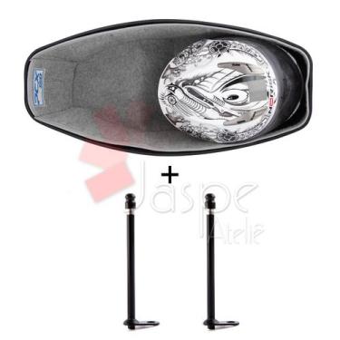 Imagem de Forração Honda Pcx 150 Forro Baú 19 20 Cinza + 2 Antena - Jaspe Ateliê