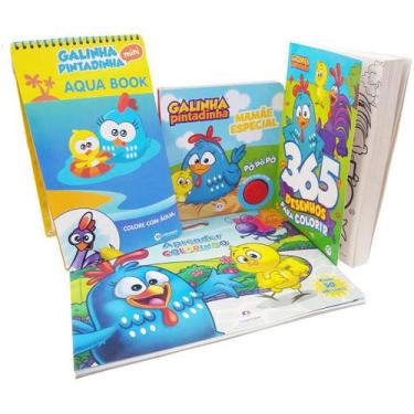 Imagem de Super Kit Biblioteca Infantil Galinha Pintadinha Atividades - Ciranda 