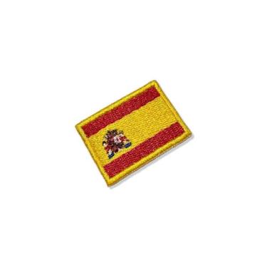 Imagem de BP0084-031 Bandeira Espanha Patch Bordado 3,8x2,5cm - BR44