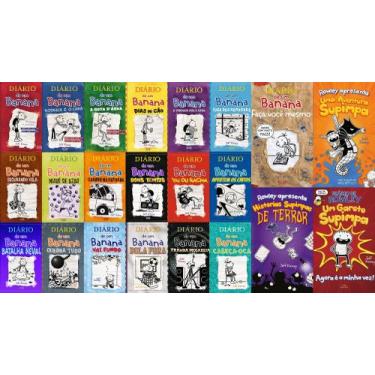 Imagem de Coleção Diário De Um Banana do 1 ao 18 + Diário de Rowley 1 a 3 + Faça
