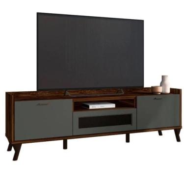 Imagem de Rack Bancada para TVs até 75 Polegadas Arcade 1.8 Palisandro Cinza Rég