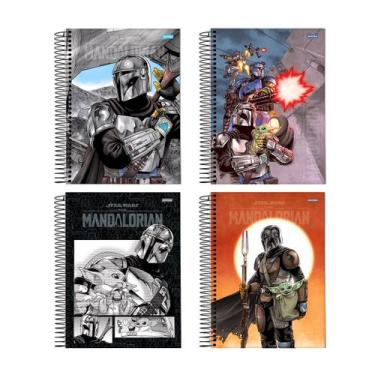 Imagem de Caderno Espiral Universitário 80 Folhas 1M Mandaloriano - Jandaia