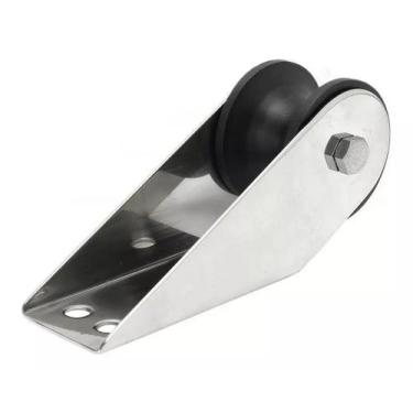 Imagem de Púlpito Carrinho Proa Lançador Âncora Inox Roldana 16cm - Noster